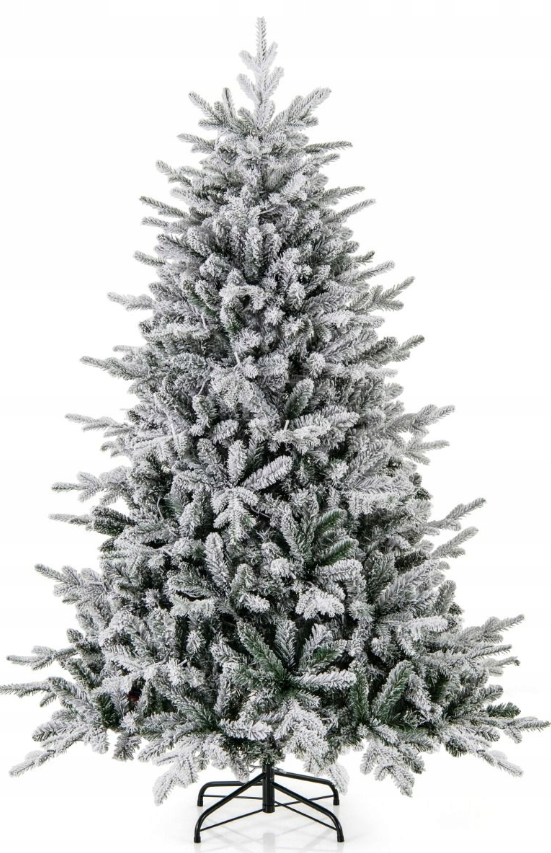 Künstlicher Weihnachtsbaum mit LED-Lichtern - 186 cm - Grün/Weiß - Coast