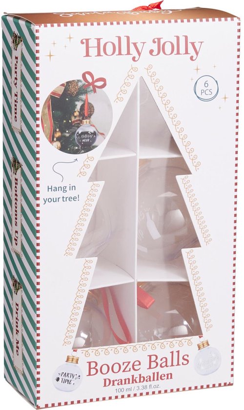 Weihnachts-Getränkekugeln befüllbar 100ml 6 Stück