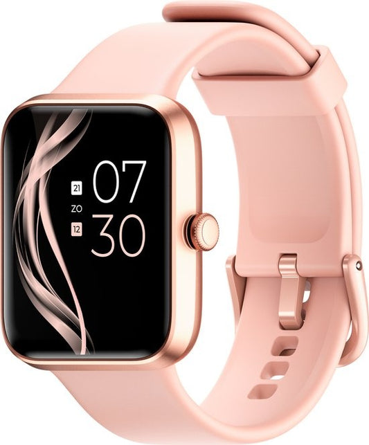 Lunis - Smartwatch Damen & Herren Rose - Apple & Android - Touchscreen - Gold / Pink