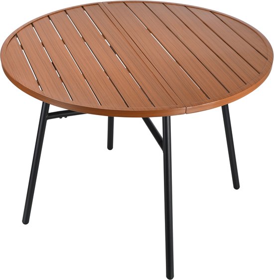 VDD – Gartentisch – Tisch für den Außenbereich – Runder Tisch – Aluminium – 100 x 73,5 cm