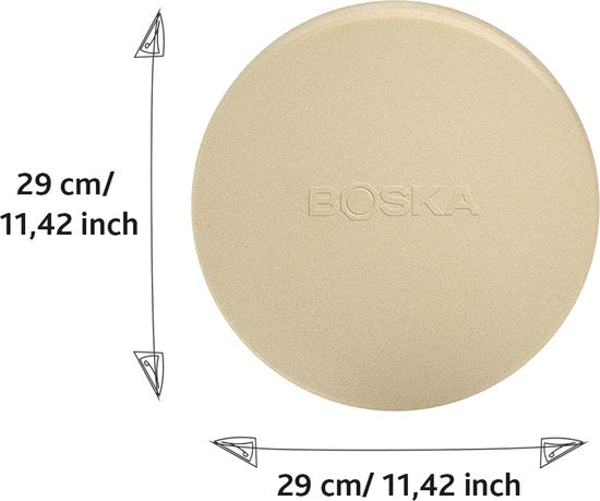 Boska Pizzastein Deluxe - für Backofen & BBQ - Krustenpizza - Ø 29,5 cm - BBQ Zubehör
