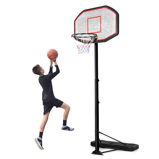 Coast Basketball Pole - Basketball Ring mit Ständer - 220-305 cm Höhe - Schwarz