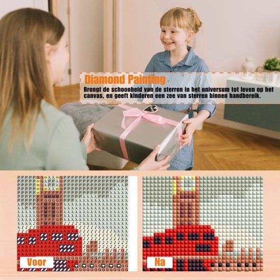 Rubye® Mini Diamantbilder - 2 Stück - Set - Erwachsene - Diamantbilder Kinder - Big Ben & Watermelon Cocktail- 15x20cm