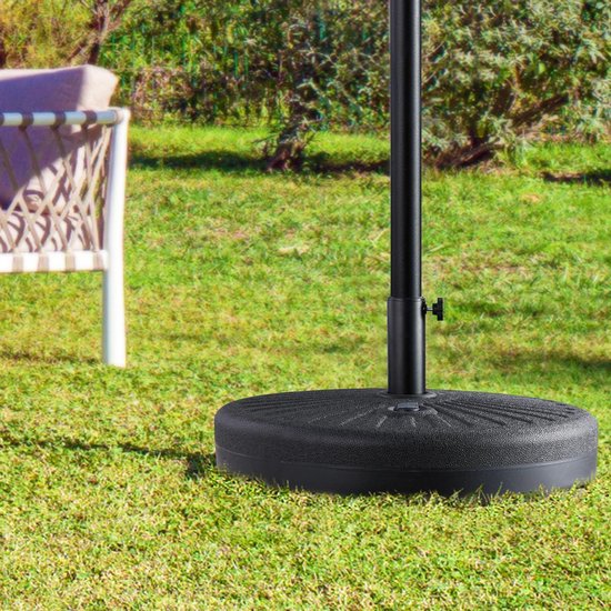 Casaria Sonnenschirmständer - bis zu 28 kg befüllbar - Schwarz