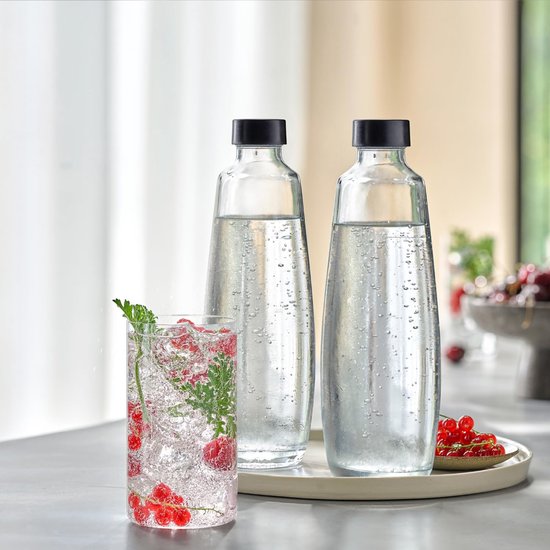 SodaStream Glaskaraffen 1 l, 2er-Pack | 2 Stück | Nur für das SodaStream DUO Sprudelgerät geeignet