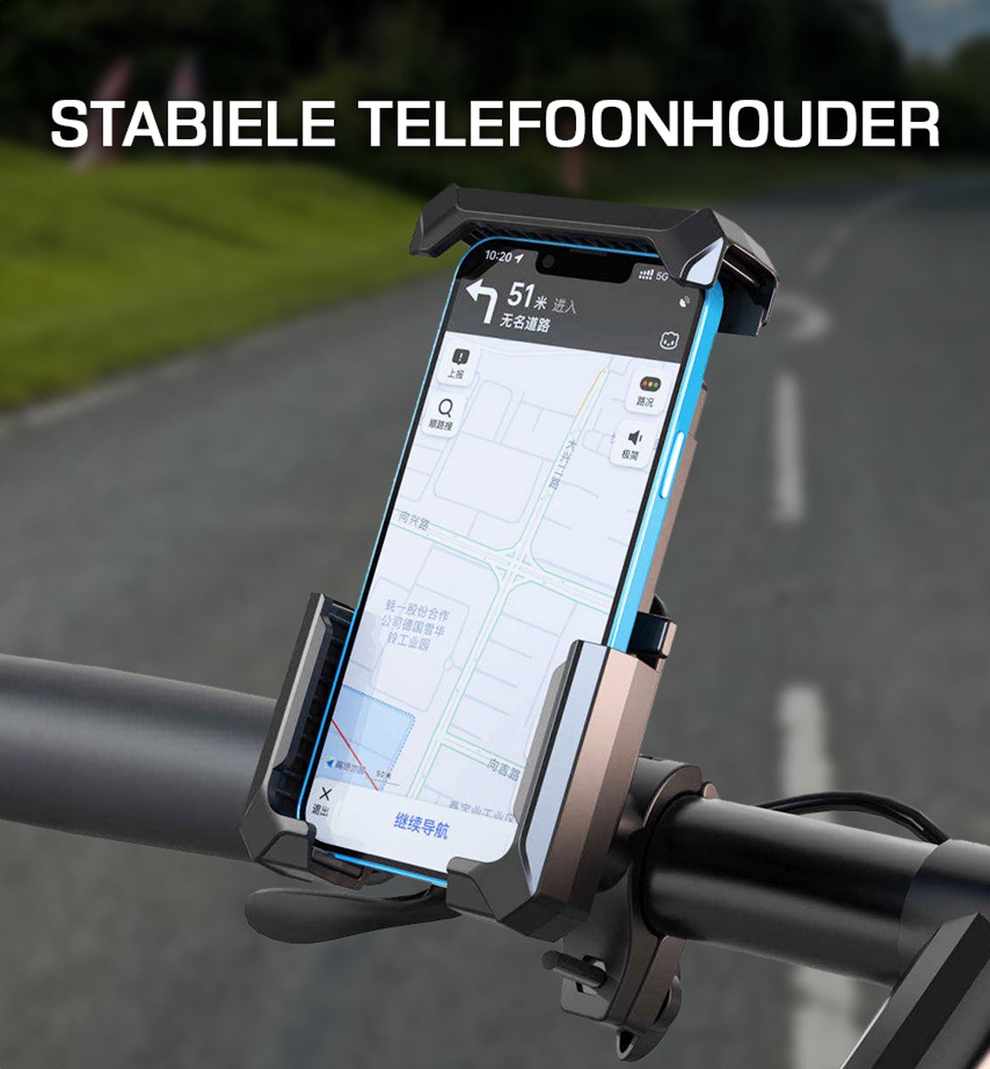 Podec 360° Fahrrad-Telefonhalter mit Sonnenschirm - Verstellbarer Handyhalter für Fahrrad, Roller & Motorrad - Geeignet für Smartphones bis zu 7 Zoll - Stabil & wasserfest