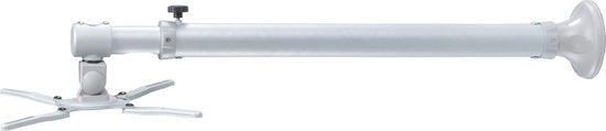 Neomounts BEAMER-W100SILVER Projektor-Wandhalterung – universell – Tiefenverstellung 73–123 cm – silber