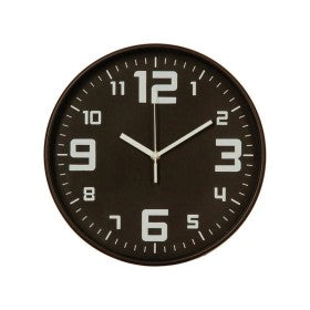 Atmosphera Wanduhr – 30,5 cm – Schwarz – Geräuschloses Uhrwerk
