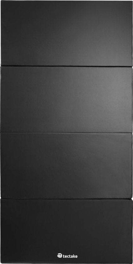 tectake - Gymnastikmatte - Abmessung 240 x 120 x 5 cm - schwarz - 403638