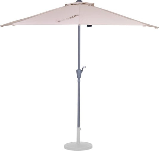 VONROC Premium Sonnenschirm Magione - Strapazierfähiger Balkonsonnenschirm - halbrund 270x135cm - UV-beständiges Tuch - Beige - inkl. Schutzhülle