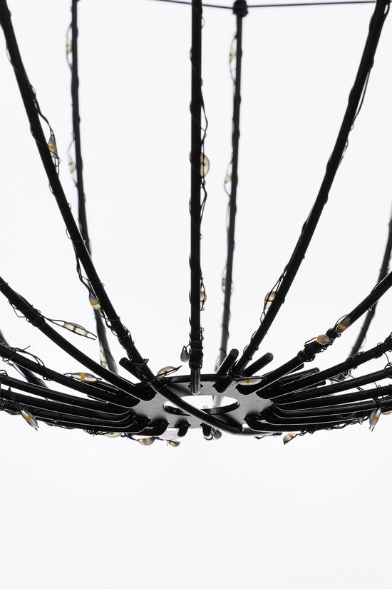 Luca Lighting Weihnachtslichterkugel mit warmweißen LED-Lichtern - Ø40 cm - Schwarz