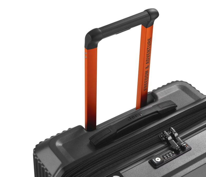 Jeep Handgepäckkoffer, erweiterbar, 37 l, JH001A – Anthrazit – Polycarbonat – 55 x 40 x 21/24 cm.