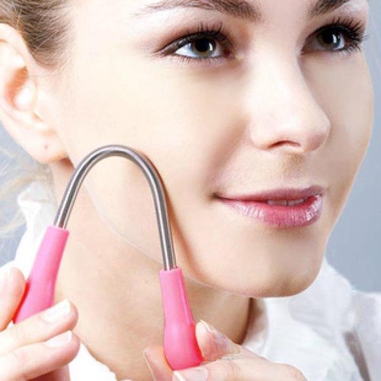 Epilierfeder - Gesichtsentfernung - Epilation - Rosa - 1 Stück
