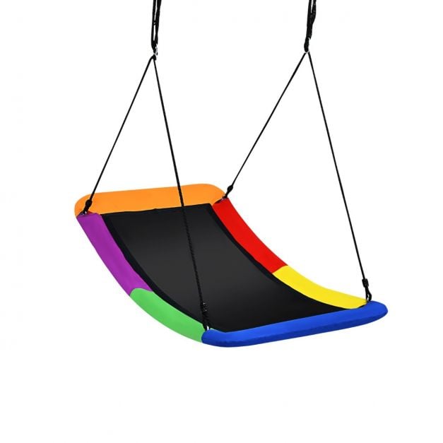 Coast Nest Swing - Gebogene Gartenschaukel 83 x 155 cm - Belastbarkeit 150 kg - Fell