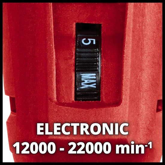 Einhell Elektrische Delta-Schleifmaschine TC-DS 20 E – 200 W – Stufenlose Drehzahlregelung – Staubabsauganschluss – Inkl. 9 Stück Schleifpapier