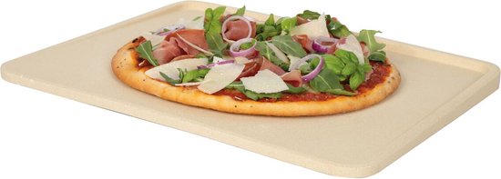 Boska Pizzastein Deluxe Rechteck - Für den Backofen - Knusprige Pizza - 40x32 cm - BBQ Zubehör