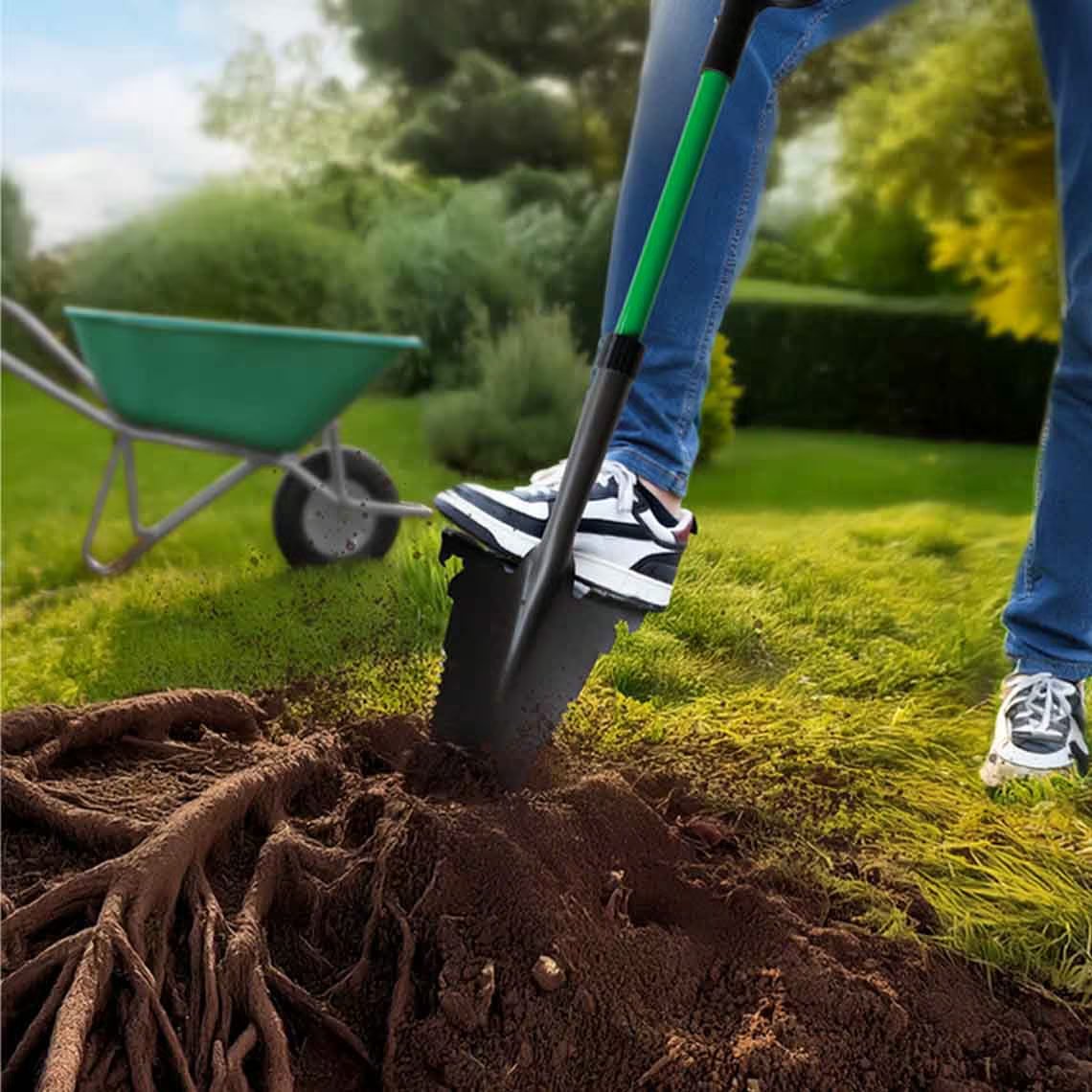 Hammersmith RayzerShovel All-in-One-Schaufel – Robuste Konstruktion aus Kohlenstoffstahl – Geeignet zum Graben und Sägen – Softtouch-Griff