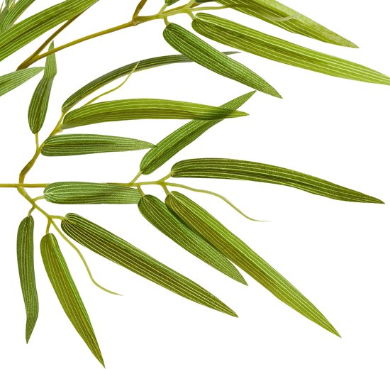 tectake® Künstlicher Bambusbaum - Naturgetreue Kunstpflanze mit realistischen Blättern und stabilem Blumentopf - Pflegeleicht und vielseitig einsetzbar - Höhe: 120 cm