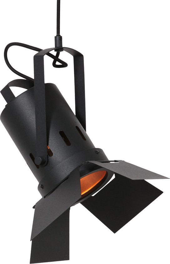 Hängeleuchte Carré 3379ZW – schwarze Leuchte im Industrial-Stil, Stahl, höhenverstellbar von 30 bis 150 cm, Mexlite