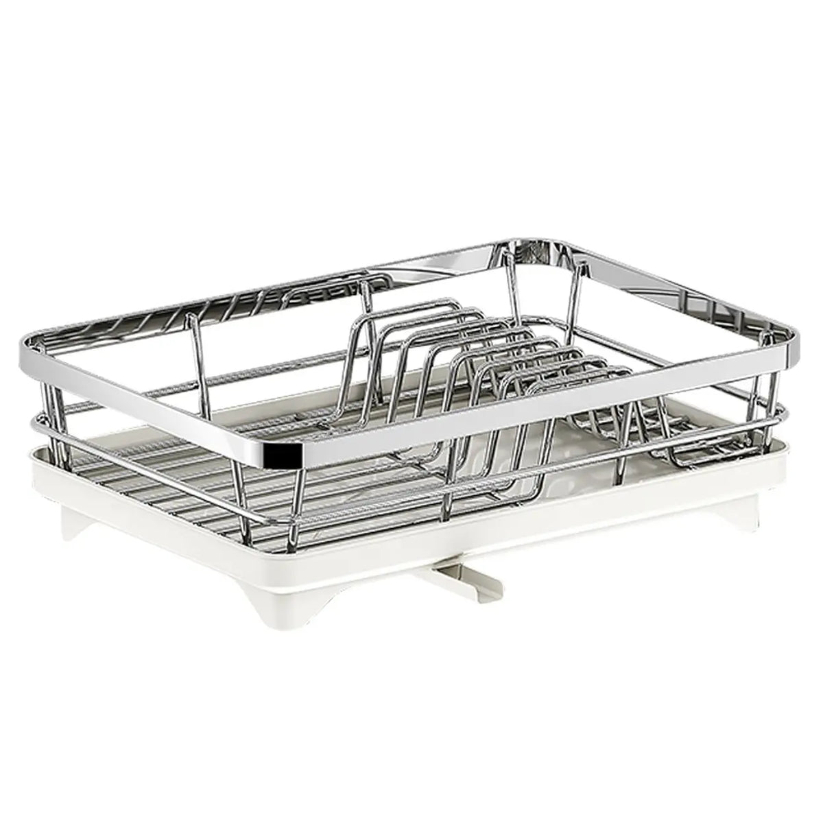 Maxcook Abtropfgestell mit Auffangschale – Edelstahl – 42 x 29 x 12,7 cm