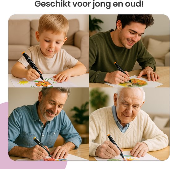 Gofun Twinmarkers 262 Stück - Erwachsene & Kinder - Marker - Alkoholmarker - Double Point - Marker