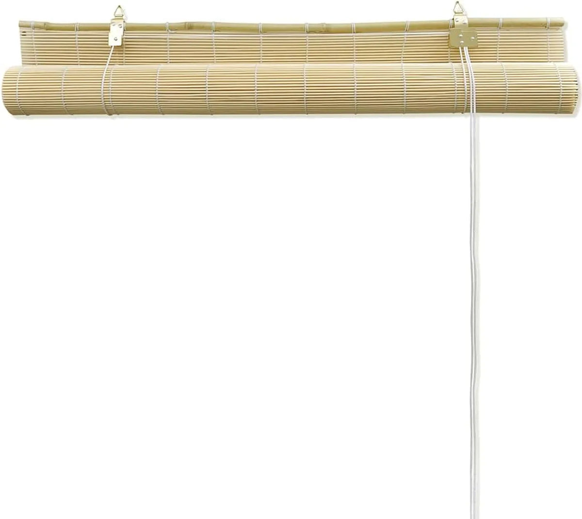 vidaXL Bambus-Rollo – 80 x 220 cm – Naturfarben – Lichtdurchlässig und blickdicht