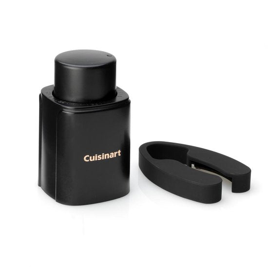 Cuisinart – Elektrischer Korkenzieher – Wiederaufladbarer Weinöffner – Flaschenöffner – Schwarz