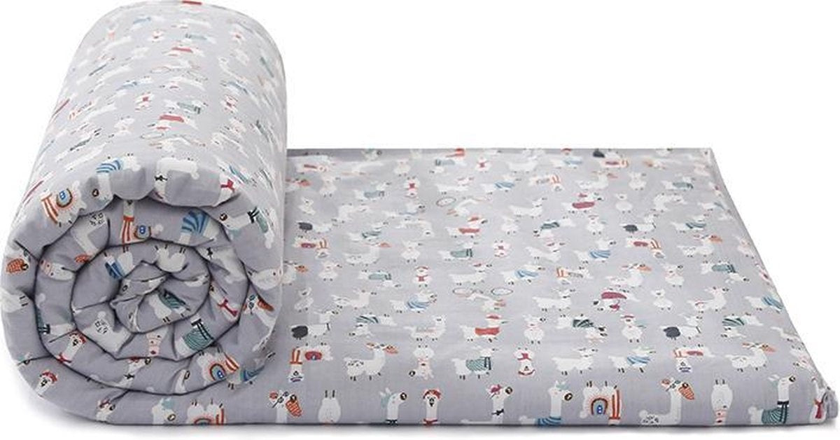 Luna Beschwerungsdecke Kinder - 4-Jahreszeiten-Bettbezug - Beschwerungsdecke - Tiermuster - 100*150 cm