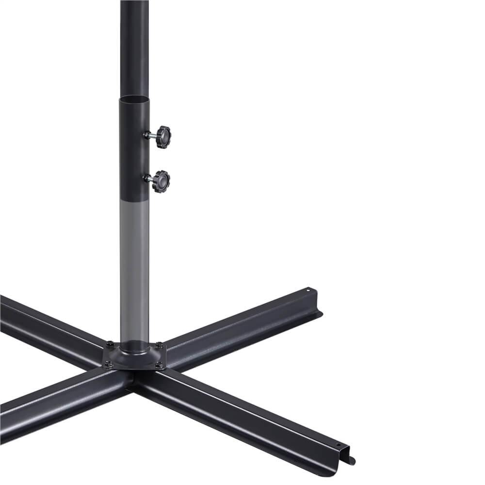 Yaheetech Schwebeschirm 300 cm mit Kreuzfuß und 4 befüllbaren Fußteilen, beige