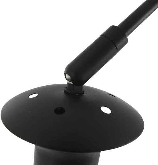 Steinhauer Bogen-Wandleuchte Sparkled Light - Drehbar & ausziehbar - E27 - 145 cm - Schwarz