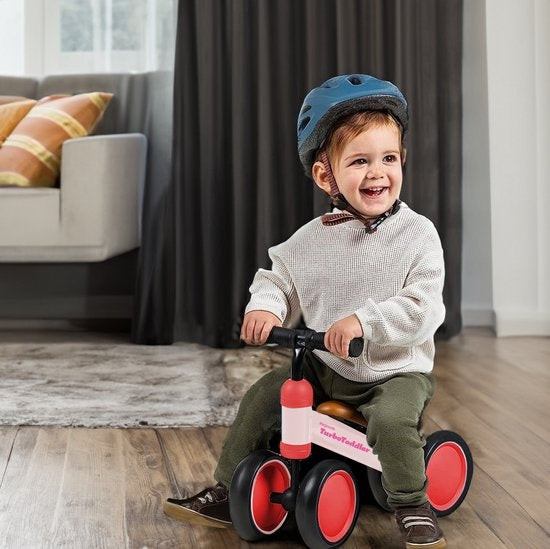 LifeGoods TurboToddler Balance Bike - Spielzeug ab 1 Jahr - Jungen und Mädchen - Kinder Roller - Pink