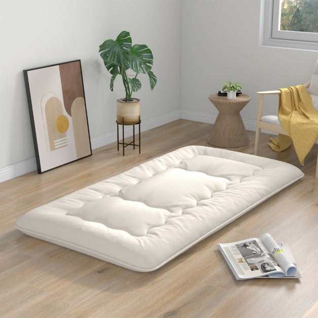 Coast Bodenmatratze - waschbar - Mikrofaser & Polyester - 200x90x10cm - Beige