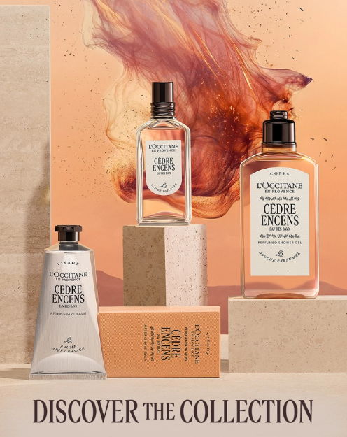 L’OCCITANE Eau des Baux Geschenkset – 600 ml – Warmer, würziger, holziger Duft