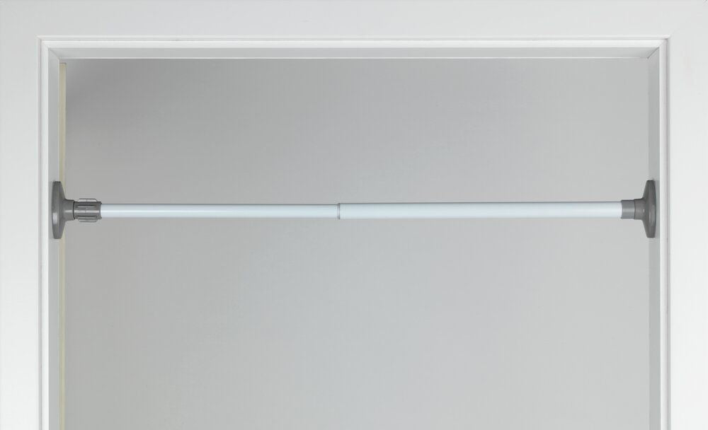 WENKO Herkules Klemmregal Weiß – Verstellbar 47–80 cm – Ohne Bohren