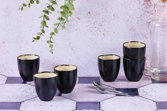 Bjorn - Becher IRIS - 15cl - 6 Stück - Elfenbeinweiß