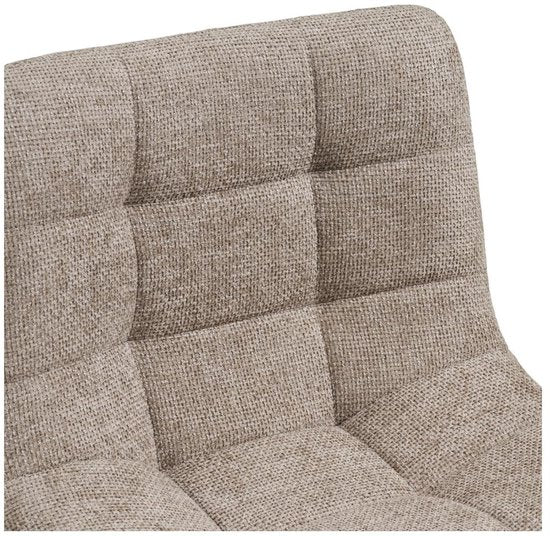 Anea Barhocker - höhenverstellbar - Stoffsitz mit Metallgestell - Modernes Design - Grau