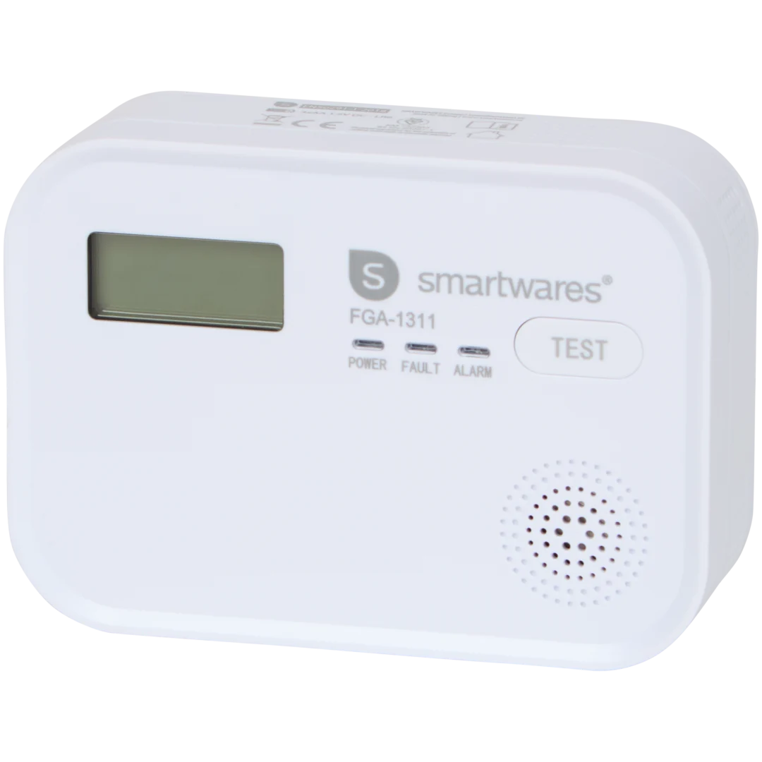 Smartwares PD-8826 Kohlenmonoxidmelder FGA-1311 – Display – 10 Jahre Sensorlebensdauer – Austauschbare Batterie