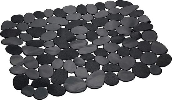 Wenko Abtropfsieb „Stone“, 31 × 26 cm, schwarz