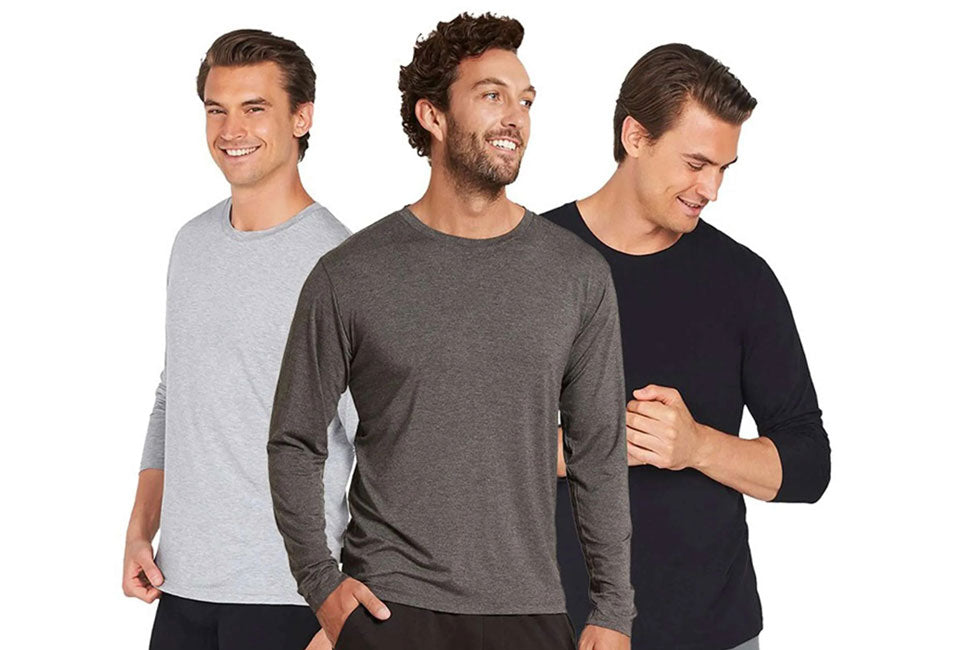 Pantoneclo bequeme Cartoon-T-Shirts - Lange Ärmel - 3er-Set - Größe XL