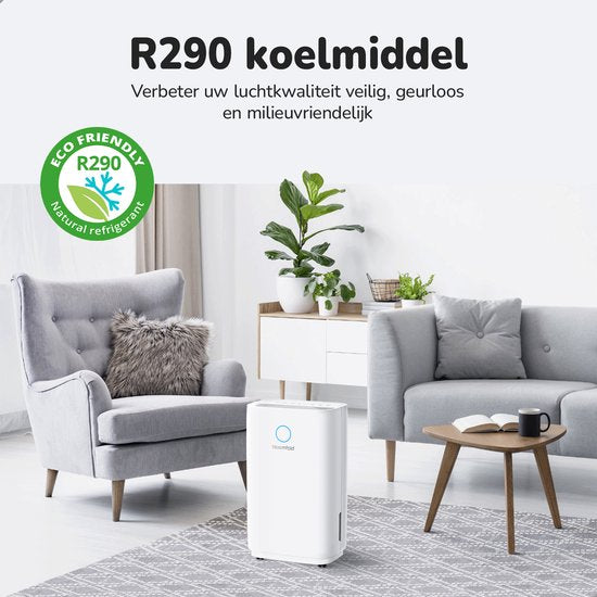 Bloomfold Luftentfeuchter - 25L pro Tag - inkl. Wasch-Trocken-Funktion - geeignet für Wohnzimmer, Schlafzimmer, Keller & Badezimmer - Luftentfeuchter - Weiß