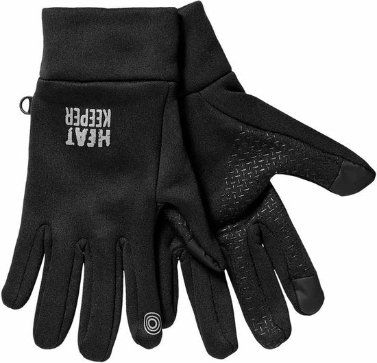 Heatkeeper Thermo-Sporthandschuhe für Herren – Schwarz S/M