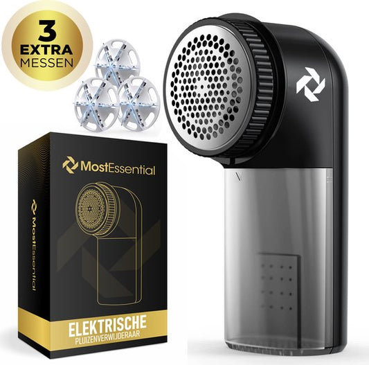 MostEssential Luxus-Fusselentferner - Fusselknipser - Entwirrer - Entwirrer - Kleiderrolle - Kleiderbürste - Fusselentferner - Inklusive 3 Ersatzklingen