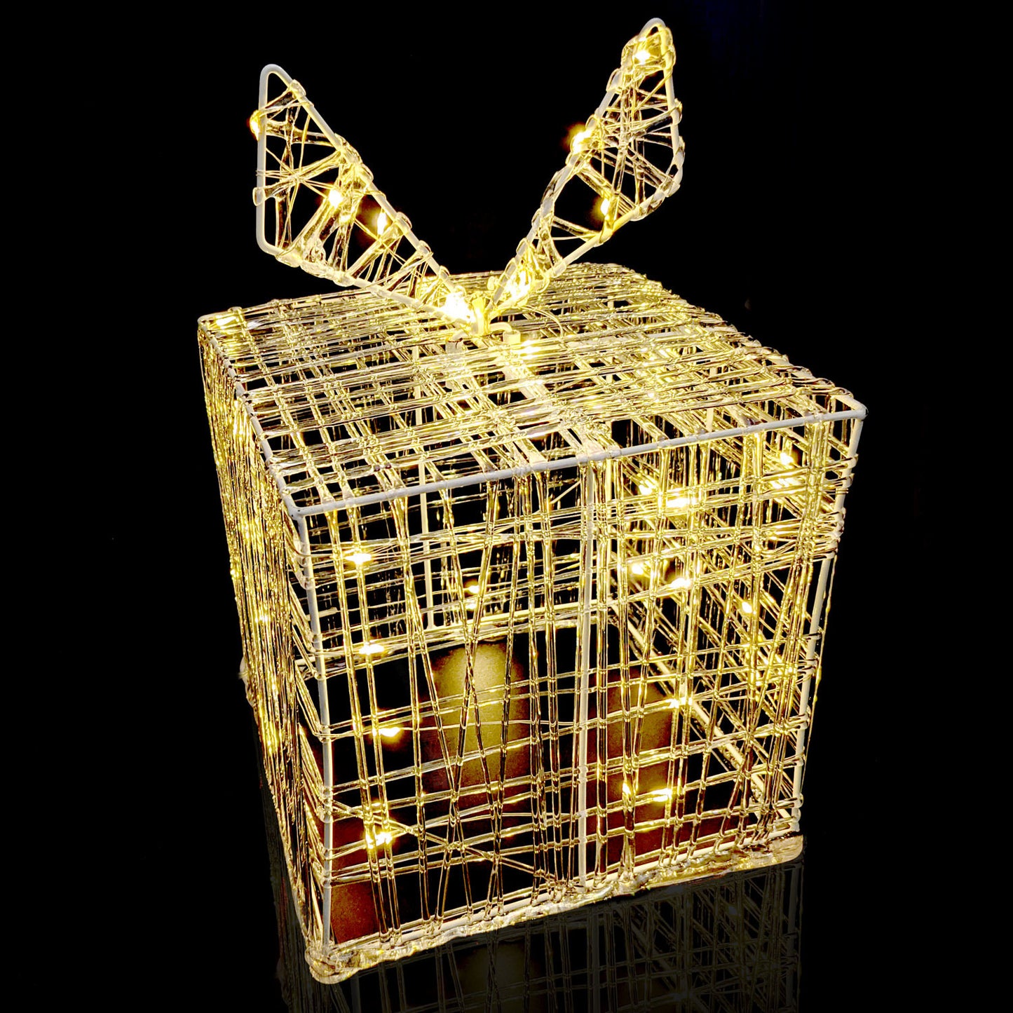 Nampook SET aus 2 beleuchteten Geschenkboxen - 30 LED - 15 cm hoch