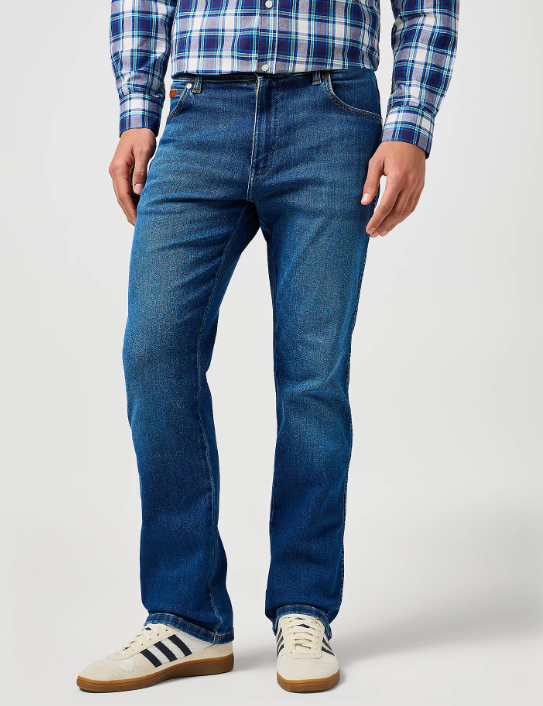 Wrangler Texas Medium Stretch Straight Jean - Grüner Ton - Größe 30×32