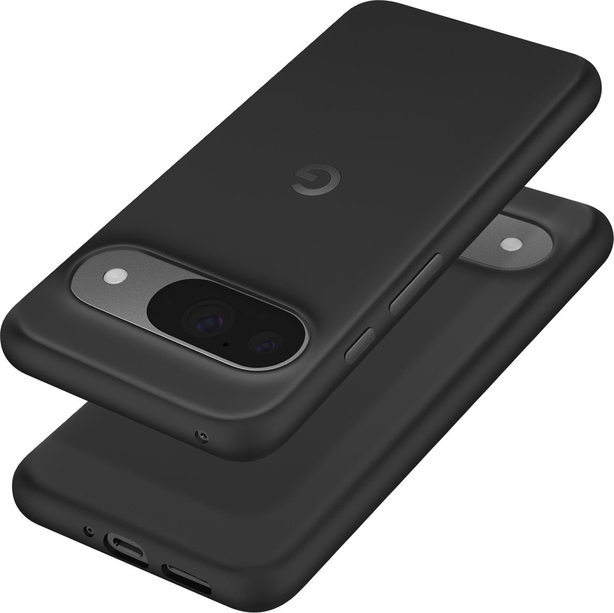 Original Google Pixel 9 / 9 Pro Fall - Durable Back Cover - TPU & Polycarbonat - Slim & komfortabel - Schwarz