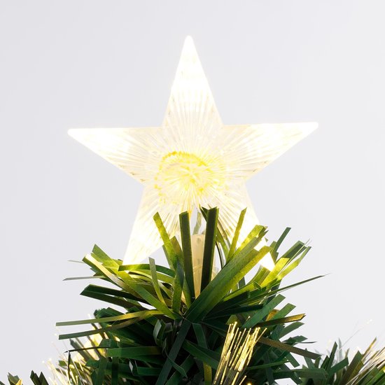 Luca Lighting Mercury Künstlicher Weihnachtsbaum mit faseroptischer LED-Beleuchtung - H150 x Ø65 cm - Grün
