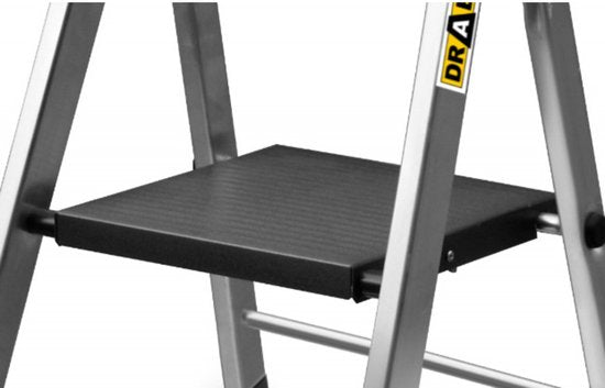 Drabest trapladder - 5 treden - Aluminium - Anti Slip - 168x45x157 cm