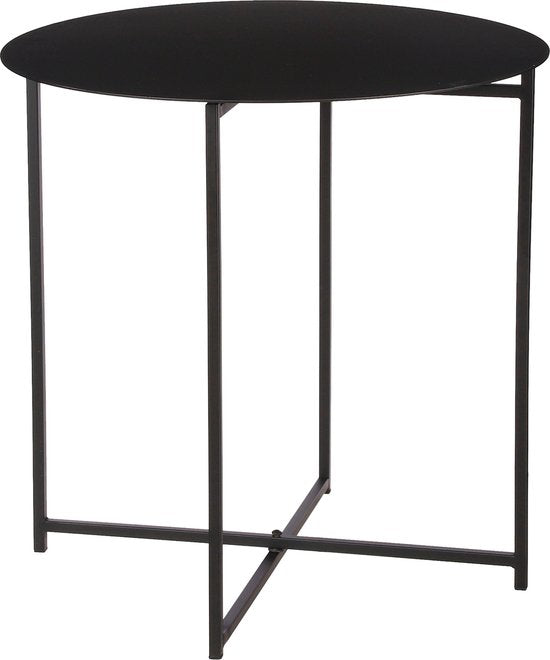 Mica Decorations Mikki Beistelltisch - H45 x Ø45 cm - Schwarz