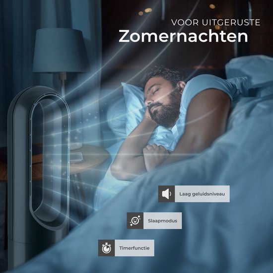 tectake® Turmventilator Polar – Säulenventilator inklusive Fernbedienung – 8 Geschwindigkeitsstufen und Timer – 80°-Schwenkfunktion – Leiser Ventilator (35–55 dB) - Standgerät mit LED-Bedienfeld – 55,5 cm hoch – Luftkühler – Anthrazit