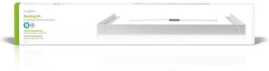 Nedis Universal-Stapelset für Waschmaschine und Wäschetrockner – Universal – 605 mm – Weiß